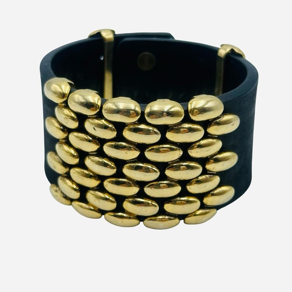 VINTAGE women’s leather biker style bracelet